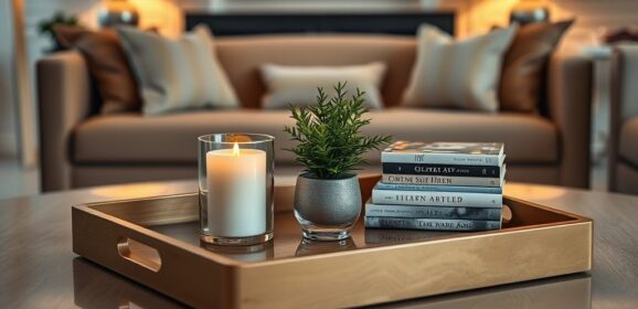 Jak ustawić tackę na stolik kawowy, by łączyła funkcjonalność z estetyką wnętrza