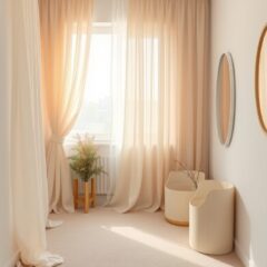 Zasłony do małego pokoju: wybór lekkich tkanin, kolorów i montażu dla optycznego powiększenia przestrzeni