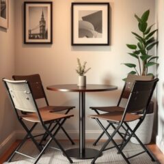 Krzesła składane do małego mieszkania: jak wybrać funkcjonalne i wygodne modele, które oszczędzą miejsce