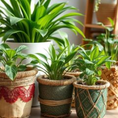 DIY osłonki na doniczki: jak łączyć recykling, naturalne materiały i kreatywne wzory w dekoracji wnętrz