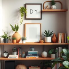 DIY dekoracje na półkę: jak stworzyć estetyczną i funkcjonalną aranżację krok po kroku