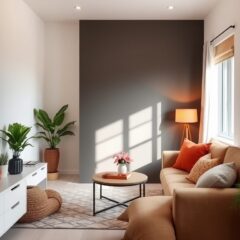 Jasne i ciemne kolory w małym mieszkaniu: kiedy wybrać każdy z nich, by optycznie powiększyć i ocieplić przestrzeń